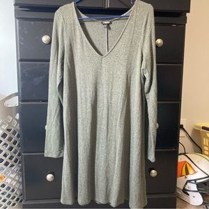 Express green knit dress. Size large